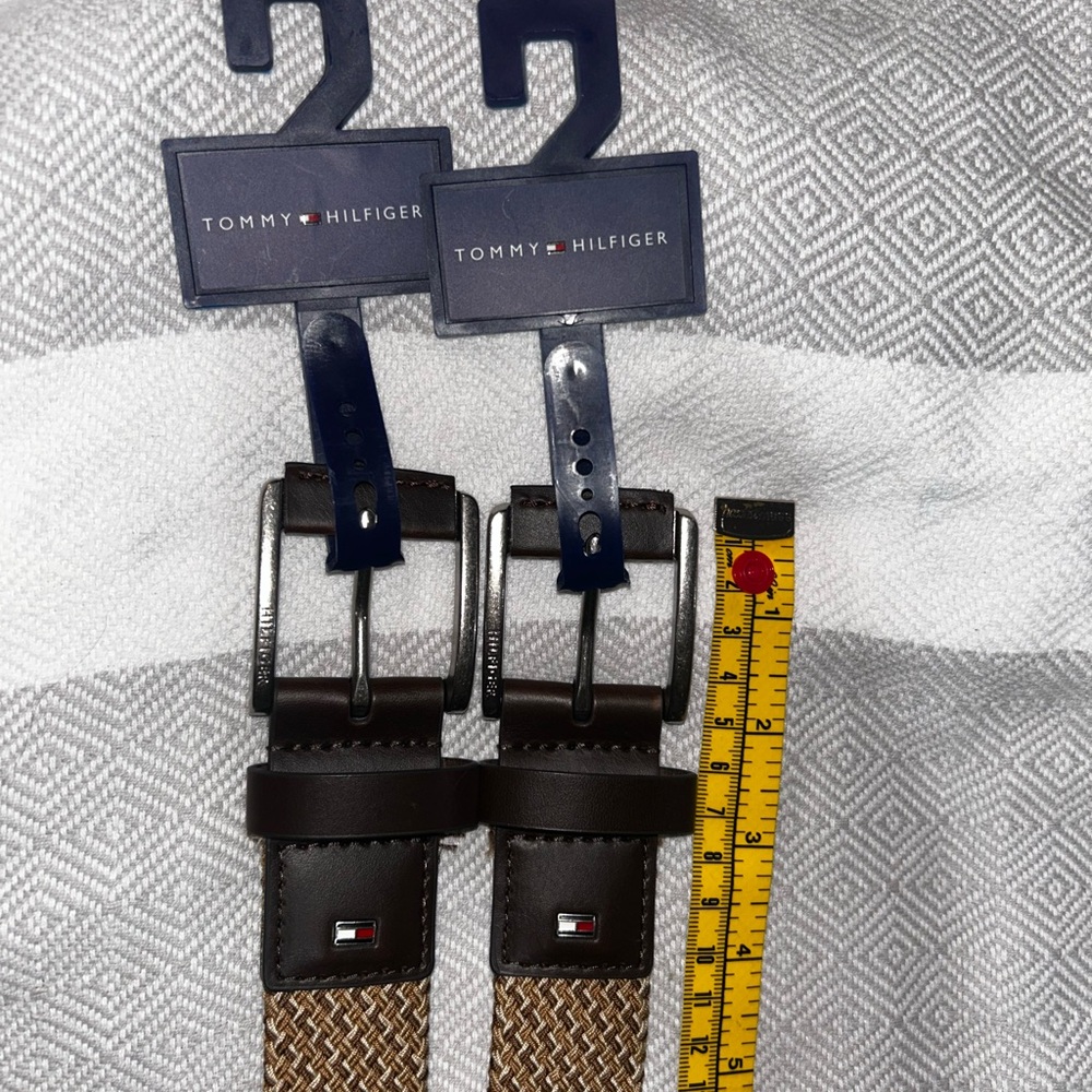 Tommy Hilfiger Men's Brown and Tan Belt